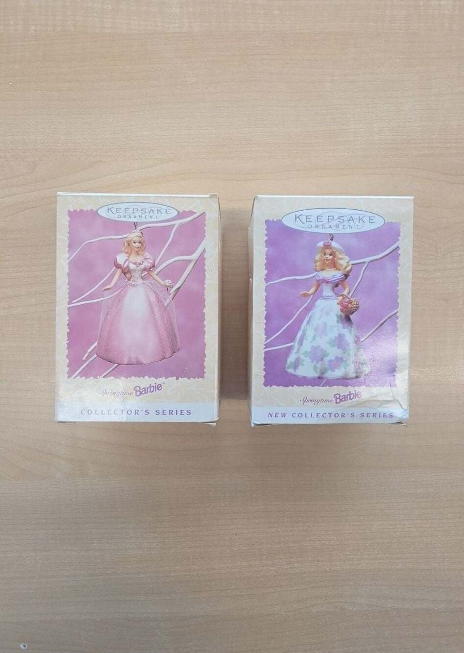 Hallmark Keepsake Ornaments Springtime Barbie Collector's Series 1995 & 1996